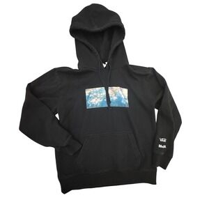 Vans MoMA Collaboration‎ Black Hoodie Art Print Graphic Pullover Size XS